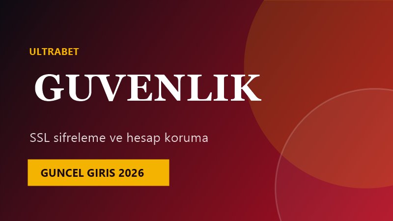 Ultrabet SSL şifreleme ve hesap güvenliği görseli